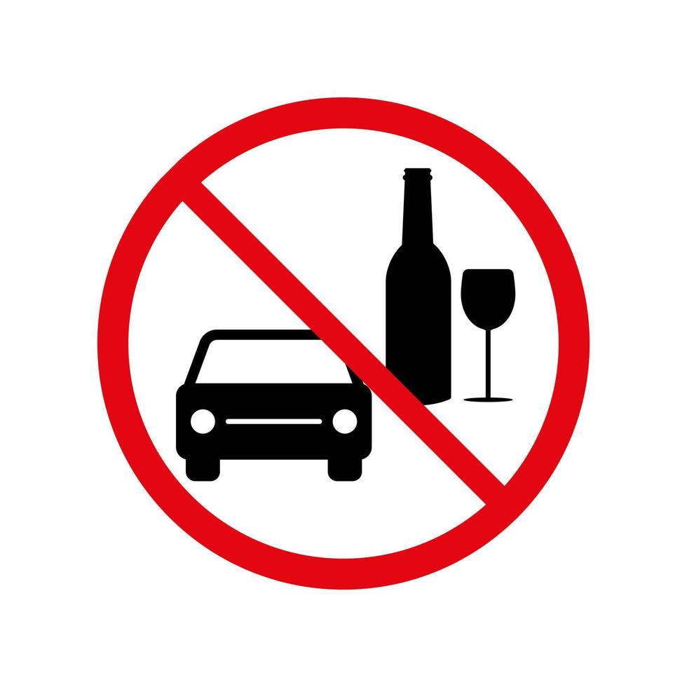 Prohibido conducir bebido